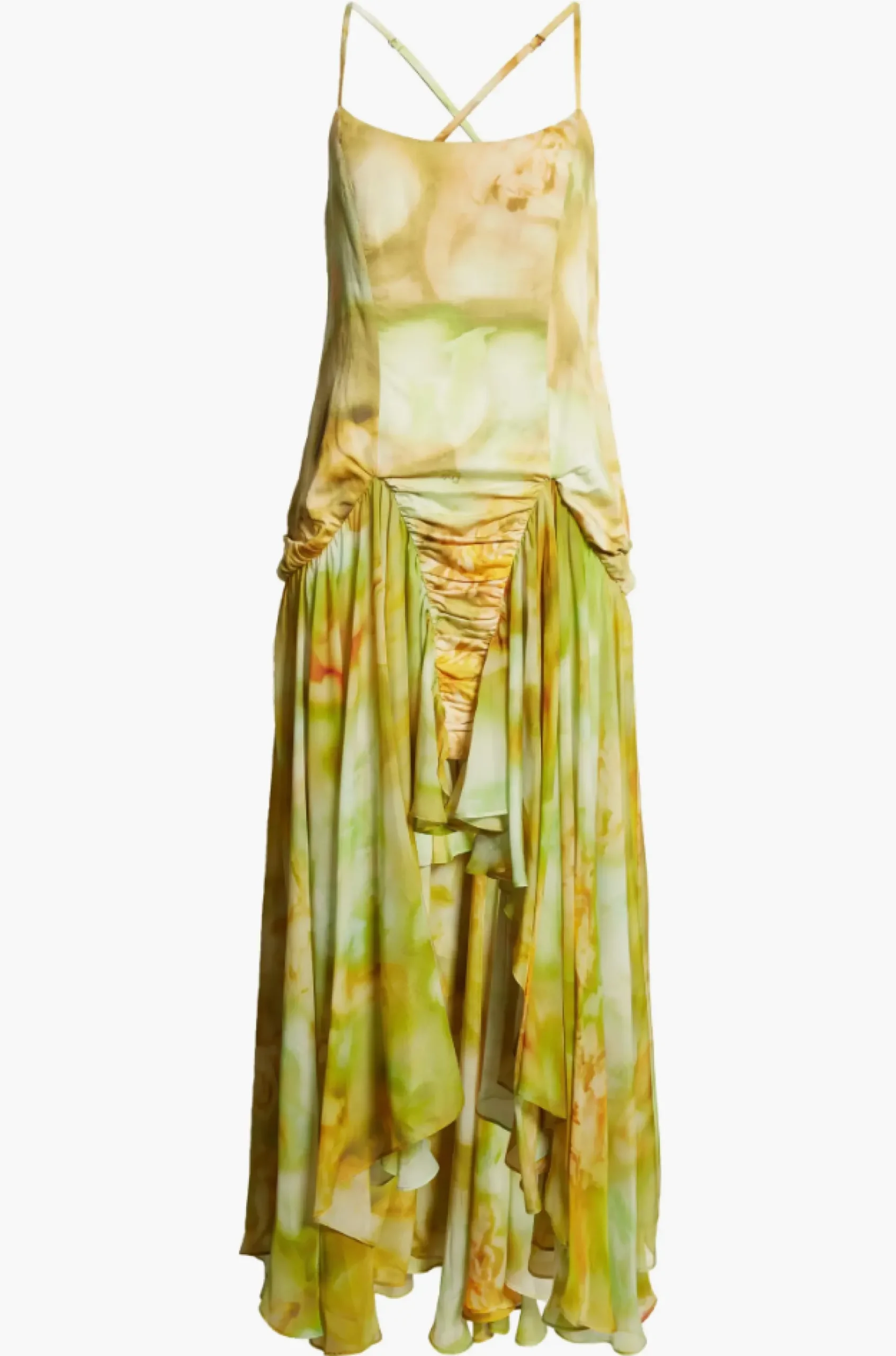 sage_molten_floral_magnolia_dress_1.webp Tops | Dresses | Collina Strada SAGE MOLTEN FLORAL MAGNOLIA DRESS