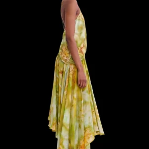 Tops | Dresses | Collina Strada SAGE MOLTEN FLORAL MAGNOLIA DRESS