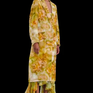 Outerwear | Collina Strada SAGE MOLTEN FLORAL SHORT WOLVERINE COAT