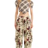 Tops | Collina Strada SAND PLAID HILLARY TOP