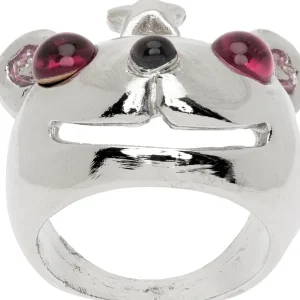 Rings | Collina Strada SILVER PINK PRINCESS BEAR RING