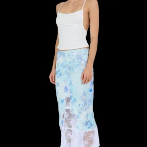 Skirts | Collina Strada SKY SHADOW FLORAL HISS SKIRT