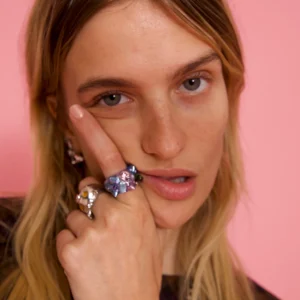 Rings | Collina Strada SOFT BLUE ALIEN RING