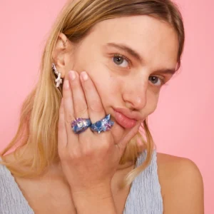 Rings | Collina Strada SOFT BLUE LIBERTY FROG
