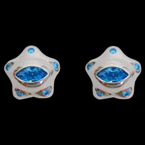 Earrings | Collina Strada SOFT BLUE STARLET EARRINGS