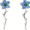 Earrings | Collina Strada SOFT BLUE VINE EARRING