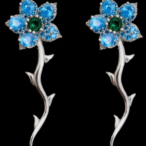 Earrings | Collina Strada SOFT BLUE VINE EARRING