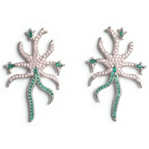 Earrings | Collina Strada SOFT PINK EMERALD ETOILE EARRINGS