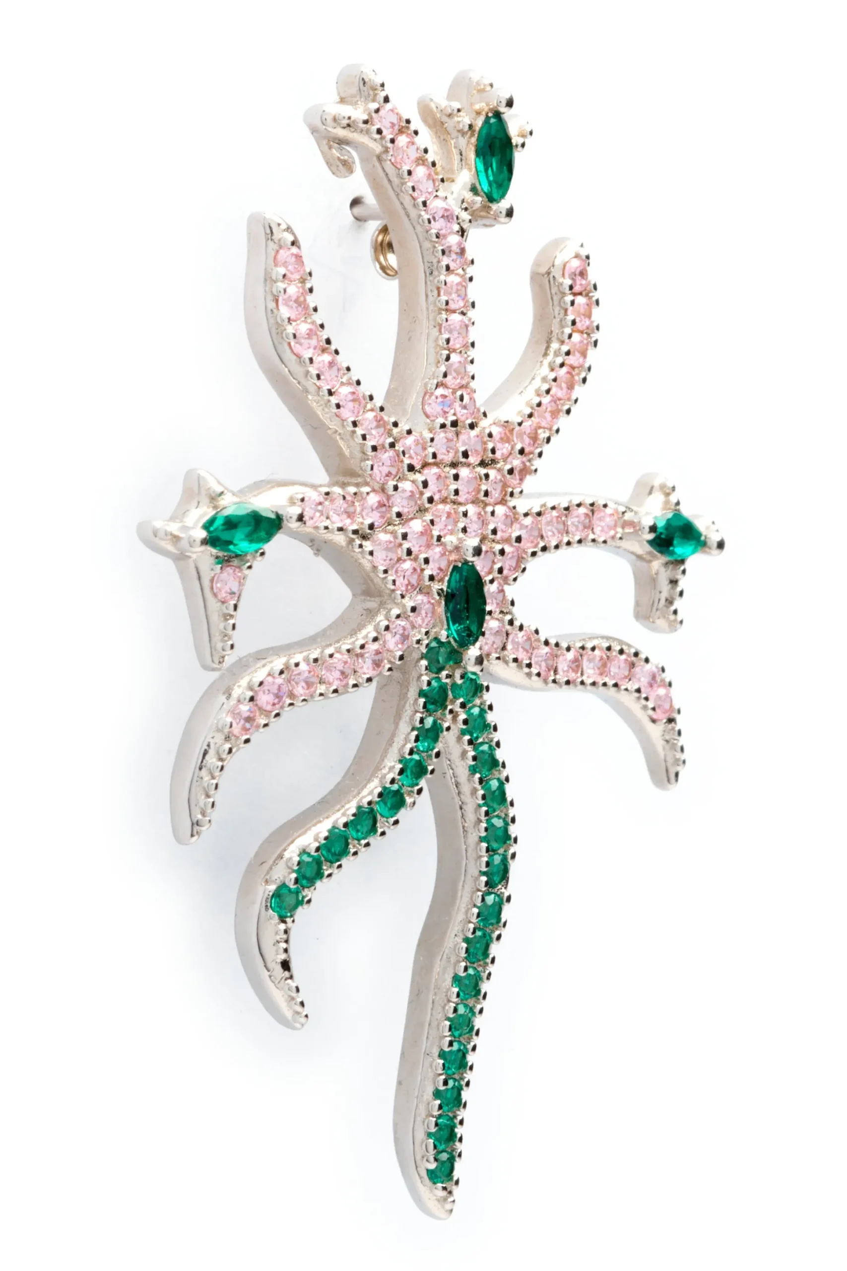soft_pink_emerald_etoile_earrings_1.webp Earrings | Collina Strada SOFT PINK EMERALD ETOILE EARRINGS