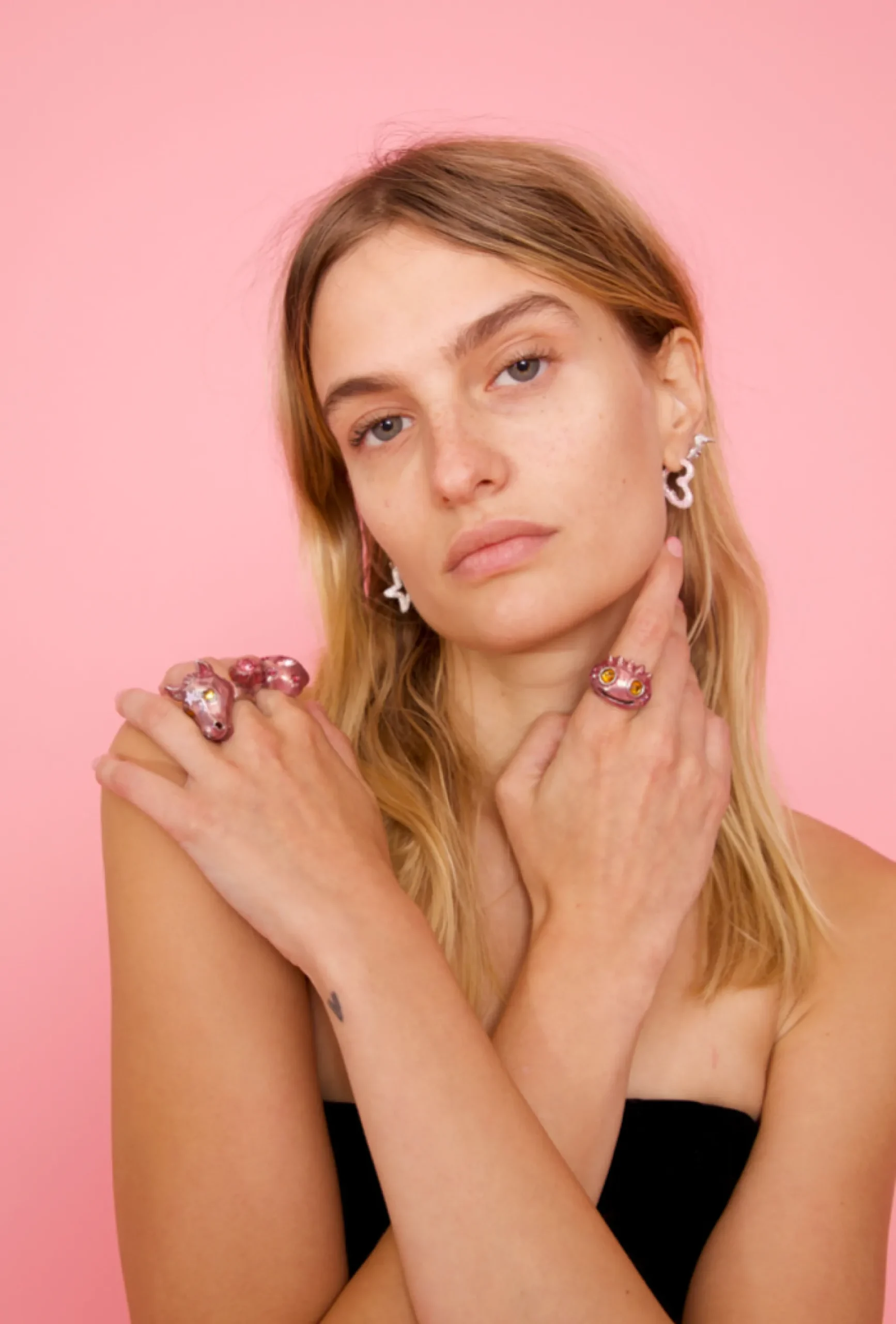 soft_pink_liberty_frog_2.webp Rings | Collina Strada SOFT PINK LIBERTY FROG