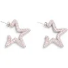 Earrings | Collina Strada SOFT PINK SUPER STAR HOOPS