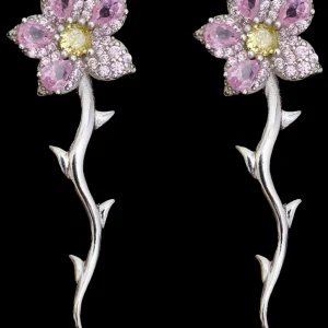 Earrings | Collina Strada SOFT PINK VINE EARRING