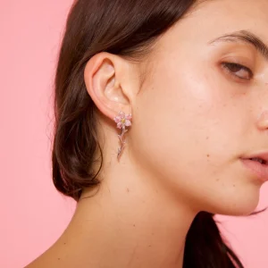 Earrings | Collina Strada SOFT PINK VINE EARRING