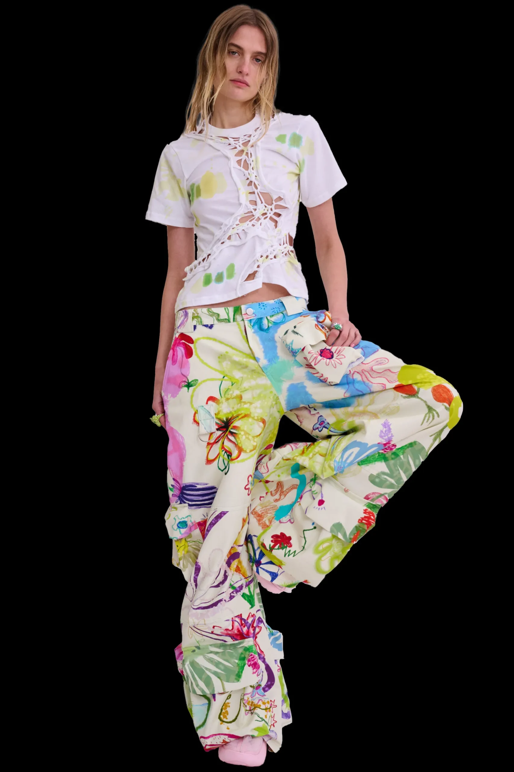 super_bloom_garden_cargo_pant_1.webp Pants | Collina Strada SUPER BLOOM GARDEN CARGO PANT