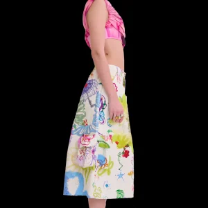 Skirts | Pants | Collina Strada SUPER BLOOM LAWN MIDI CARGO SKIRT
