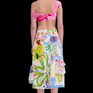 Skirts | Pants | Collina Strada SUPER BLOOM LAWN MIDI CARGO SKIRT