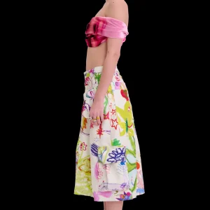Skirts | Pants | Collina Strada SUPER BLOOM LAWN MIDI CARGO SKIRT