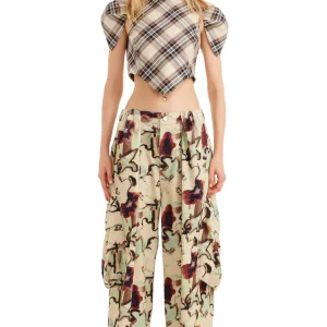 Pants | Collina Strada WATERCOLOR FLORAL PLEATED CARGO PANT