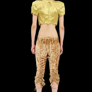 Pants | Collina Strada WAVY GOLD MALDIVES PANTS