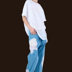Pants | Collina Strada WHITE LACE MIKAELA JEAN