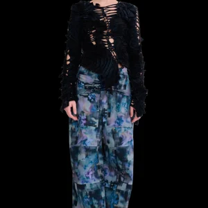 Sweaters & Sweats | Tops | Collina Strada WORN BLACK L/S CHIRP TOP