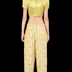 Pants | Collina Strada YELLOW BOXER PLAID DANTE TROUSER