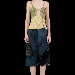 Tops | Collina Strada YELLOW BOXER PLAID DELILAH TANK